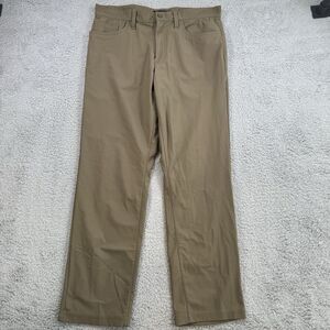 Banana Republic Pants Mens 34x29 Brown Straight Leg Chino Polyester Casual
